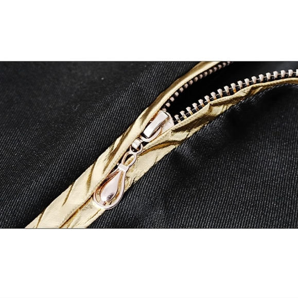 Men's Fashion Prince Uniform Gold Embroidered Jacket Suit Jacket - Picture 11 of 12